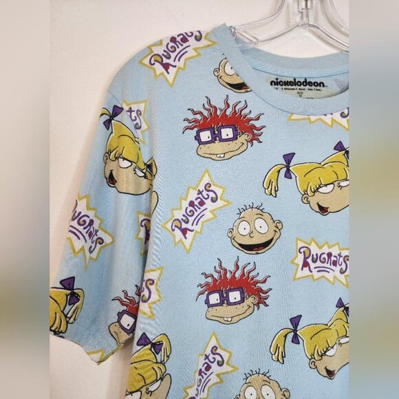 Nickelodeon Rugrats Unisex Blue Graphic  T-Shirt, Size Medium - Picture 8 of 8